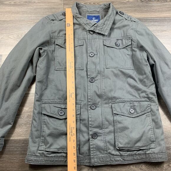 Old Navy Green Army Jacket Men’s Size Large - Picture 3 of 6